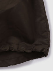 ボアライナー付きナイロンフーディブルゾン≪洗濯機で洗える≫