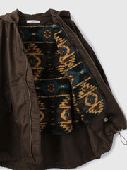 ボアライナー付きナイロンフーディブルゾン≪洗濯機で洗える≫