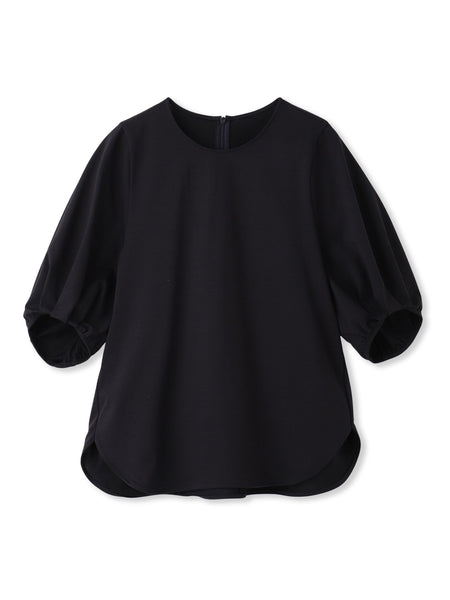 【WEB限定】きれいめハーフスリーブカットソー ≪接触冷感／洗濯機OK≫