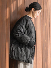 ステッチレスダウンコート