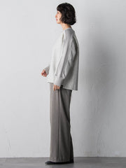 【大きいサイズ】メルトンニットドッキングカットソー