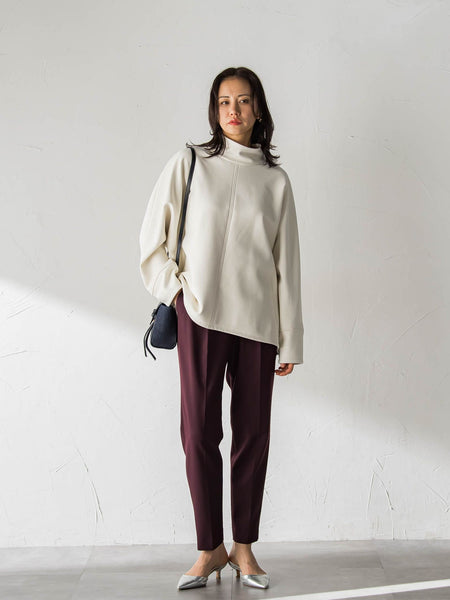 【WEB限定】美シルエット裏起毛ストレッチパンツ≪13号あり/毛玉防止≫