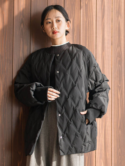 ステッチレスダウンコート