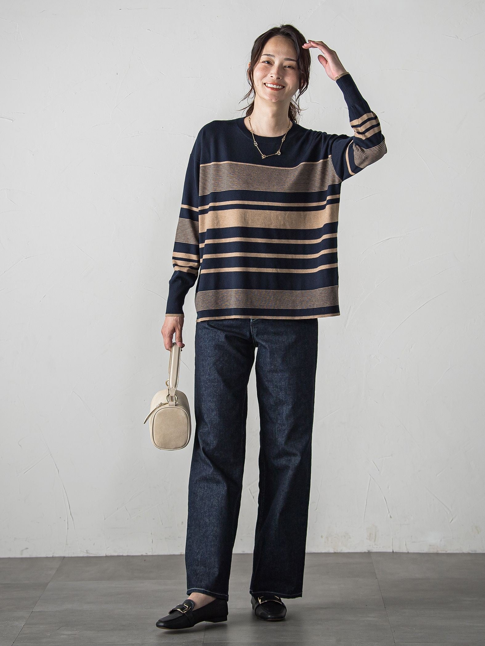 【WEB限定】ランダムボーダーニット≪11号あり/洗える≫