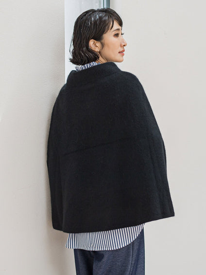 【大きいサイズ】【biyori】ケープニット≪手洗い可能≫