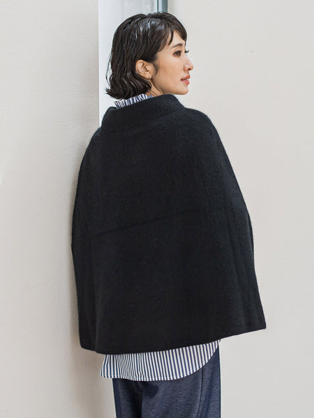 【大きいサイズ】【biyori】ケープニット≪手洗い可能≫