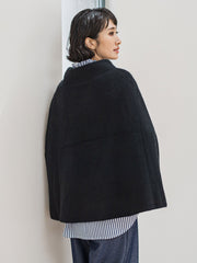 【大きいサイズ】【biyori】ケープニット≪手洗い可能≫