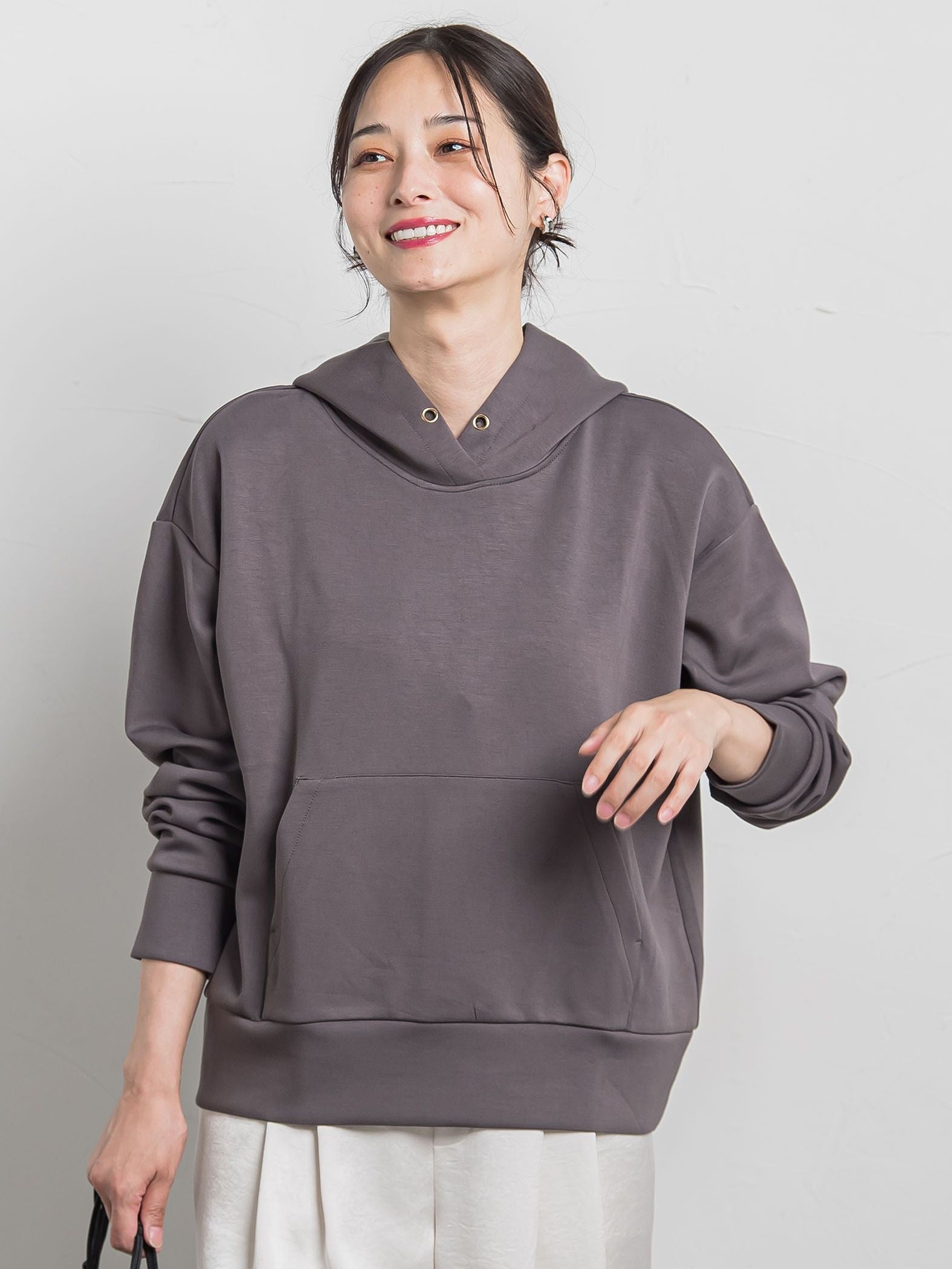 【WEB限定】ふんわリッチパーカー≪手洗い可能≫