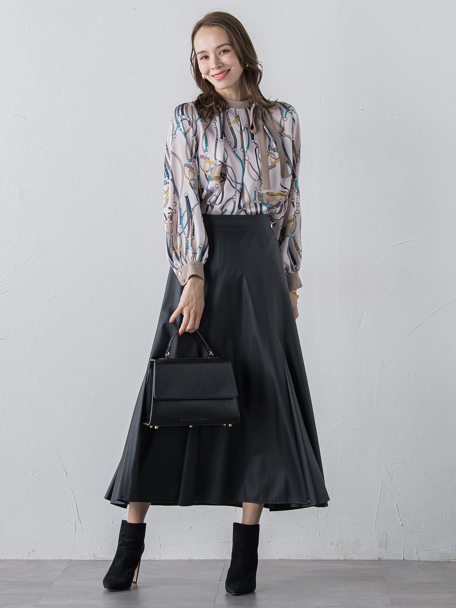 フェイクレザーマーメイドスカート