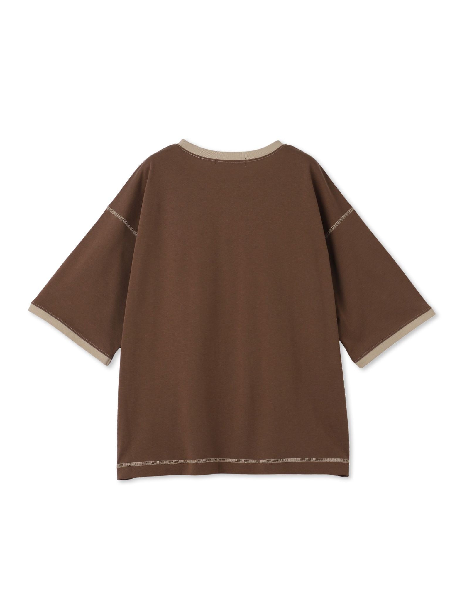 バイカラーパイピングロゴTシャツ≪手洗い可能≫