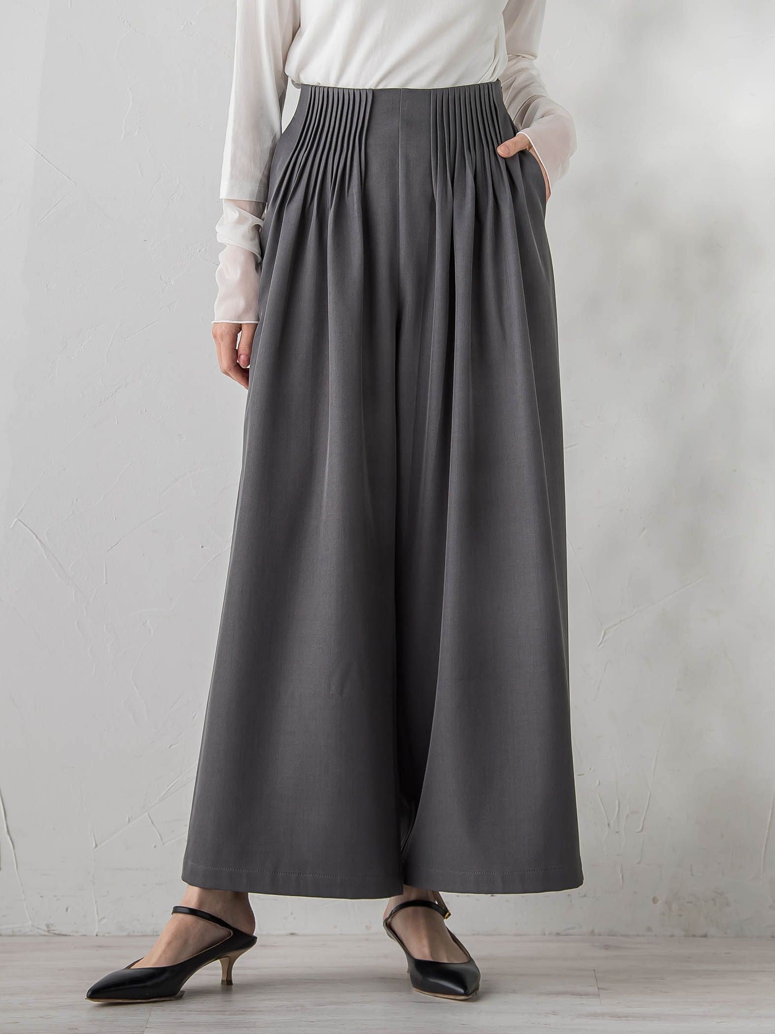 ストレッチツイルパンツ≪洗濯機で洗える≫