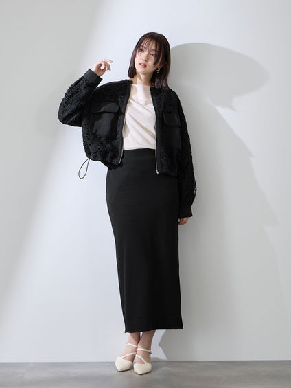 ボタニカルレースブルゾン≪手洗い可能≫