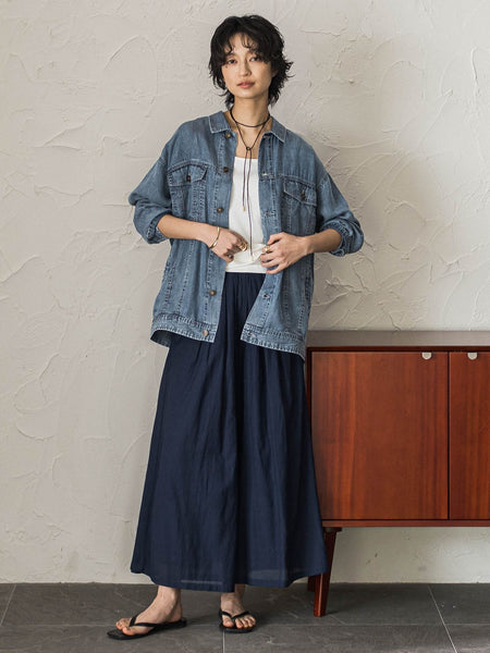 ゆれるデニムジャケット