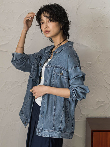 ゆれるデニムジャケット