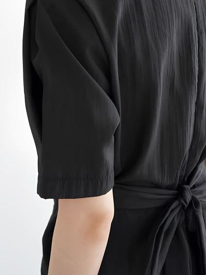 【小さいサイズ】ツイストデザインワンピース