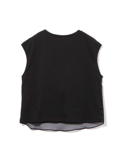 チュールドッキングシシュウTシャツ≪手洗い可能≫