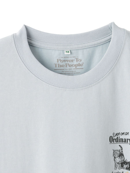 【Power To People】Ordinary day プリント Tシャツ