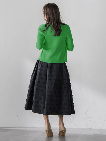 LUCINDAリブニットVカーディガン