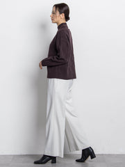 格子柄ハイネックニット≪洗える≫