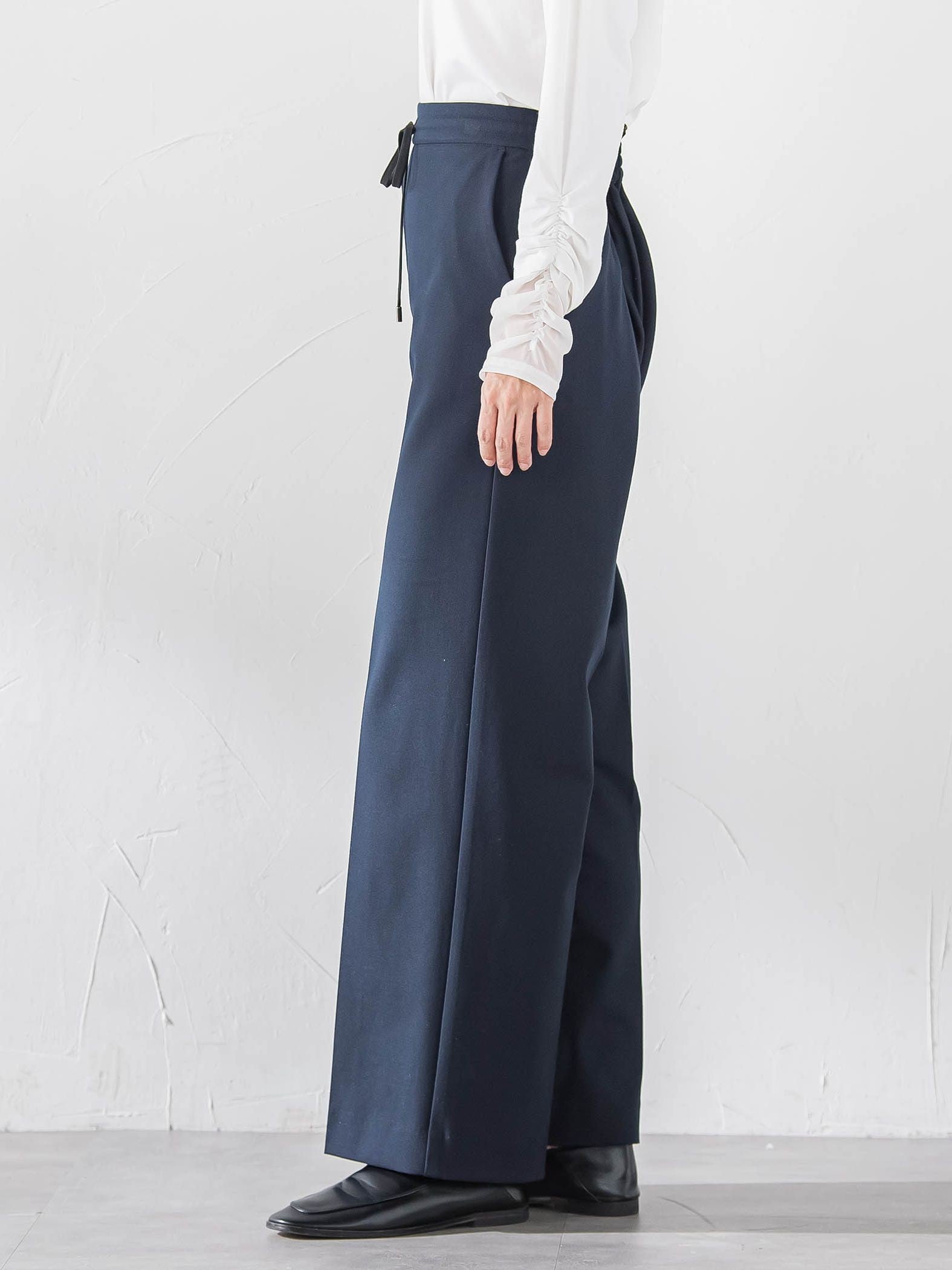 【大きいサイズ】エクセレントウォーム裏起毛ワイドパンツ