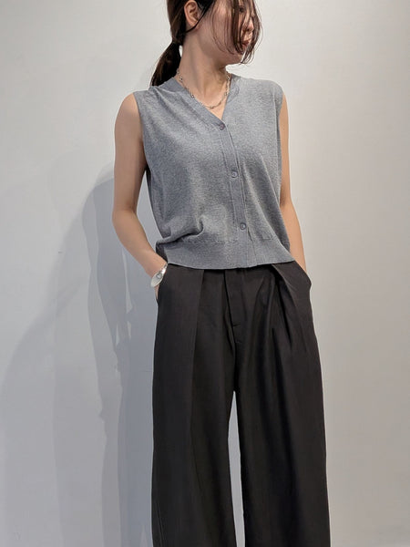 【2piece】sheer layerd vest