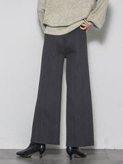 【WEB限定】裏起毛プリーツパンツ≪手洗い可能≫