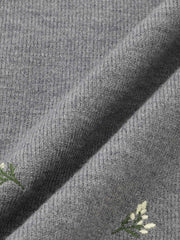 フラワーシシュウニットプルオーバー≪手洗い可能≫