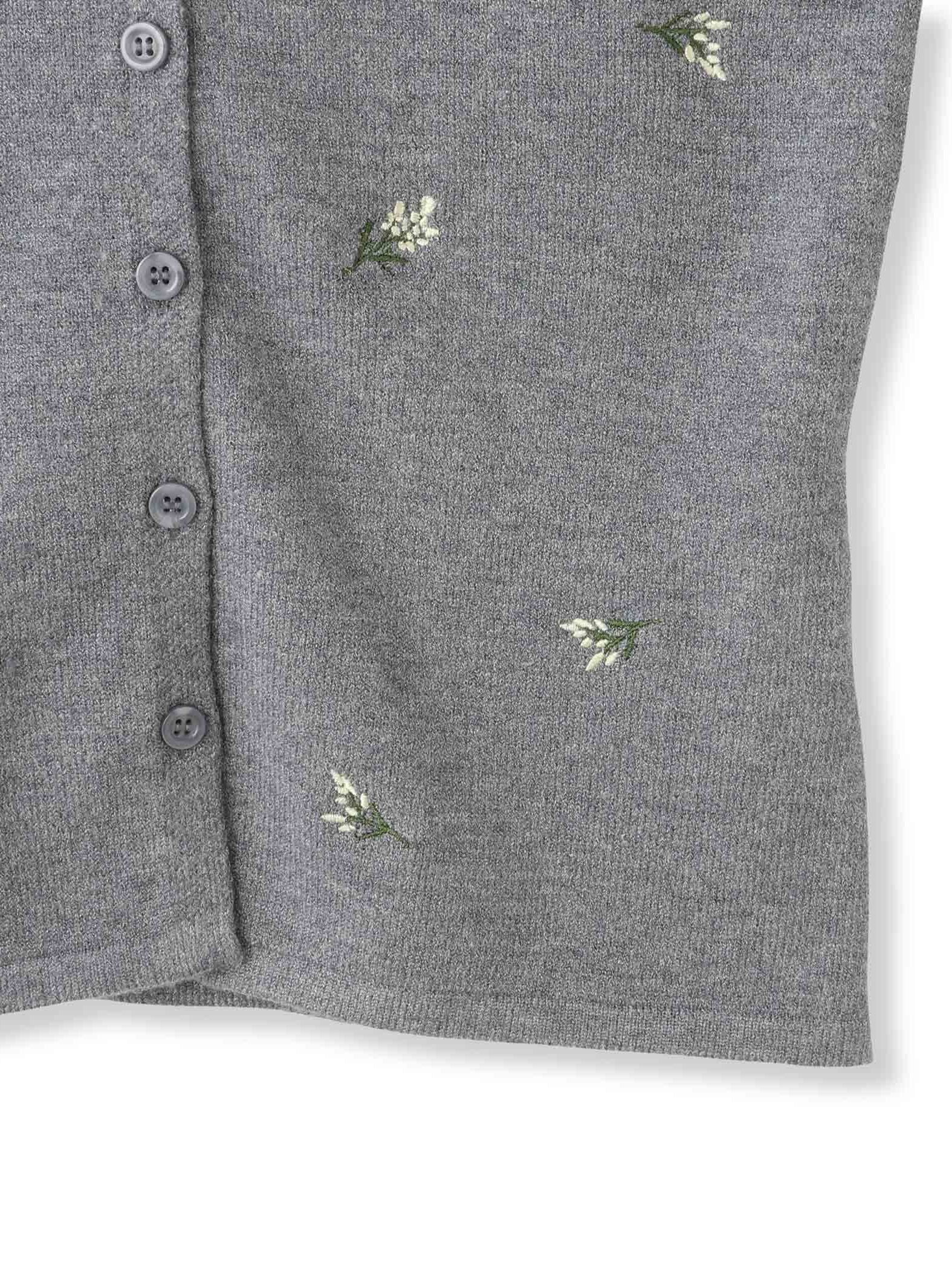 フラワーシシュウニットプルオーバー≪手洗い可能≫