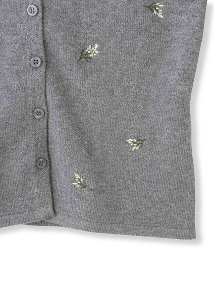 フラワーシシュウニットプルオーバー≪手洗い可能≫