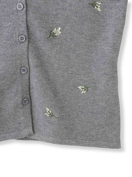 フラワーシシュウニットプルオーバー≪手洗い可能≫