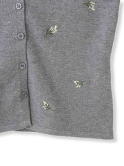 フラワーシシュウニットプルオーバー≪手洗い可能≫