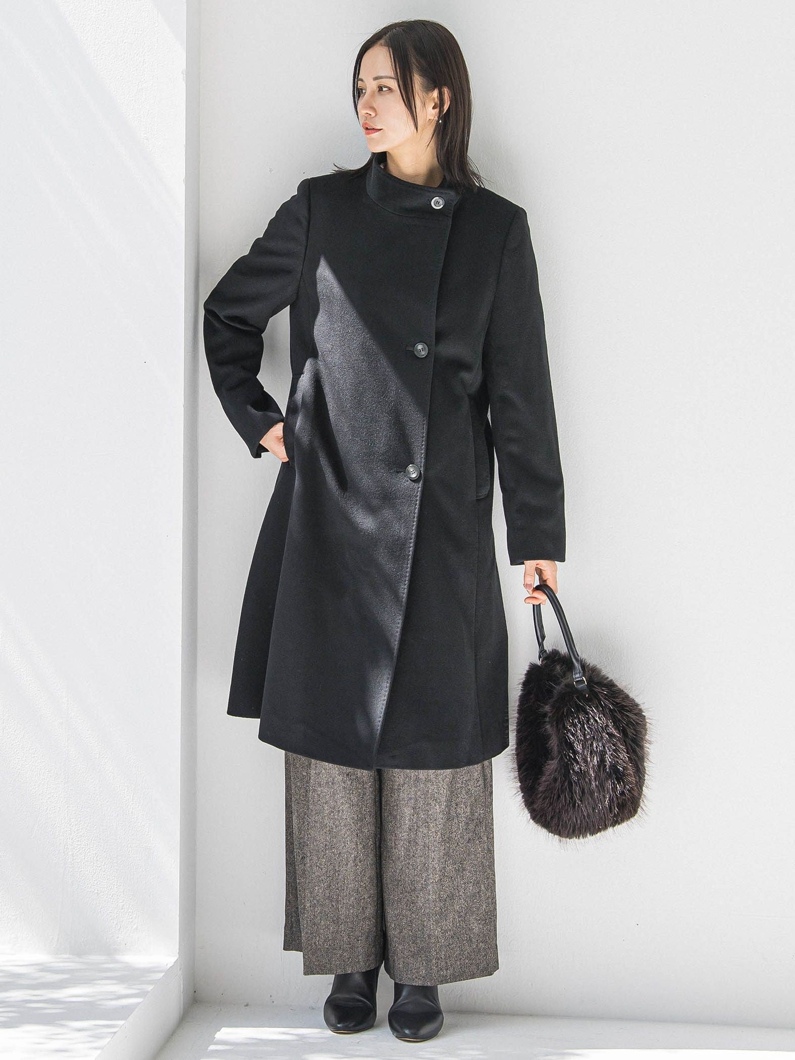 ツイルツイードワイドパンツ