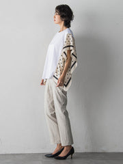 ドットスカーフ切り替えカットソー