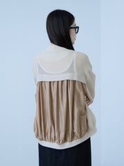 【大人の抜け感】メッシュブルゾン