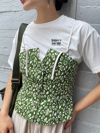 【ENIM BY VICKY】リバーシブルビスチェ《洗濯機で洗える》