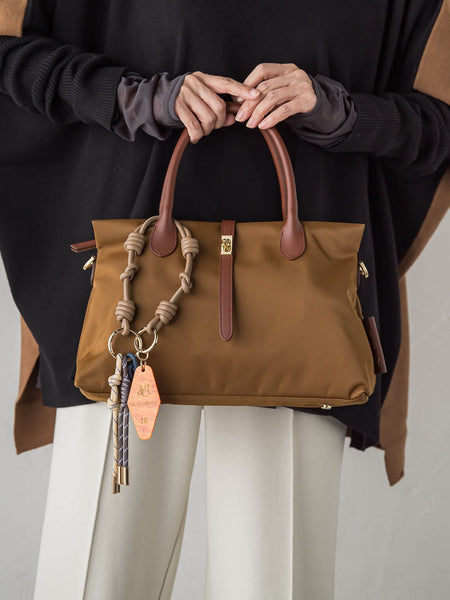 【VIOLAd'ORO】ターンロック付きナイロントートバッグ