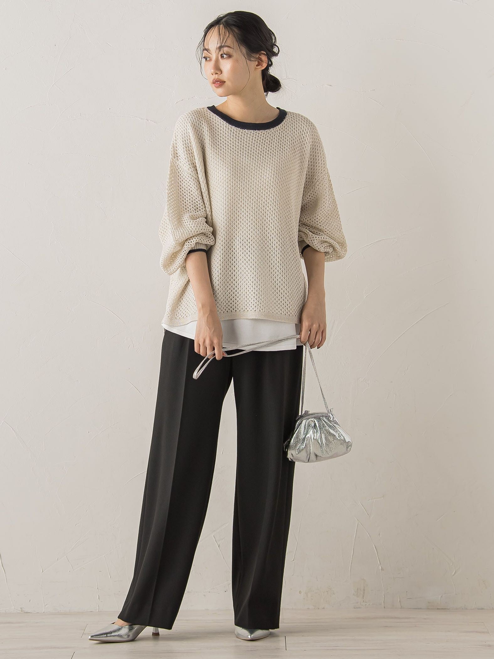 両面起毛ストレッチパンツ≪洗濯機で洗える≫