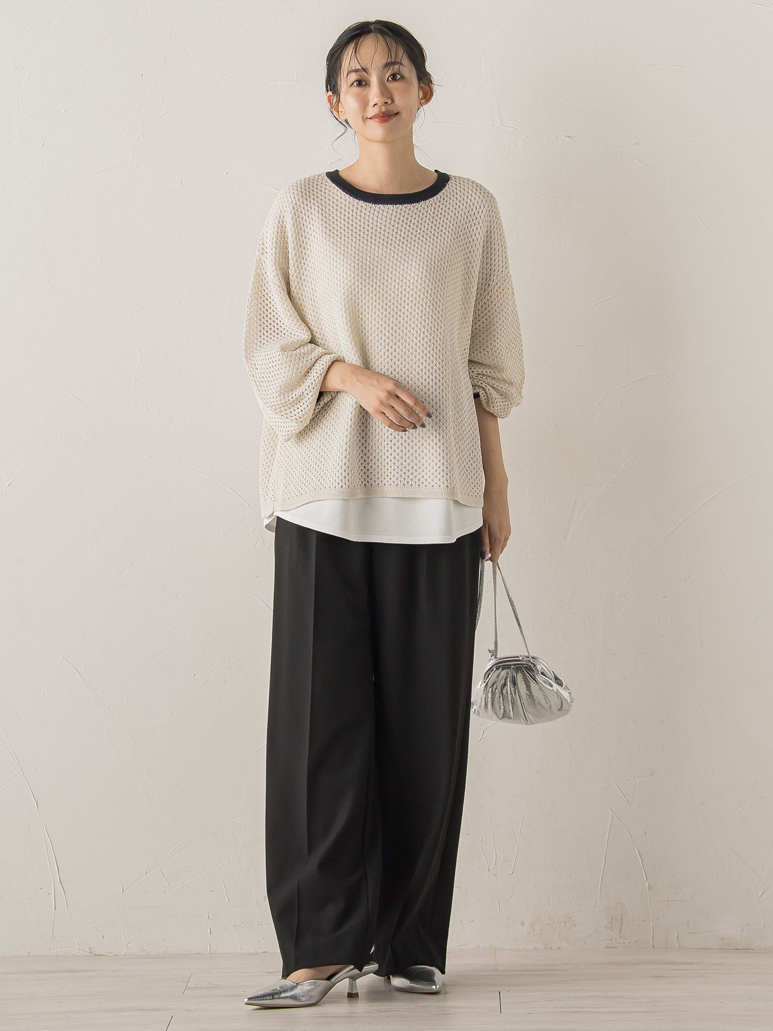 両面起毛ストレッチパンツ≪洗濯機で洗える≫