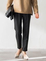 【WEB限定】美シルエット裏起毛ストレッチパンツ≪13号あり≫