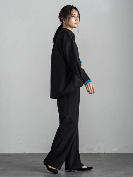 【新色追加】サーモサキソニーバックタックスキッパーブラウス≪洗濯機で洗える≫