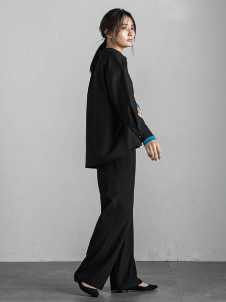 【新色追加】サーモサキソニーバックタックスキッパーブラウス≪洗濯機で洗える≫