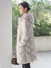 ストレッチダウンロングコート