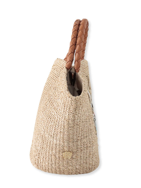 【VIOLAd'ORO】キャット刺繍かごバック