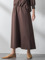 ボートネックドロストヘムスカートセットアップ