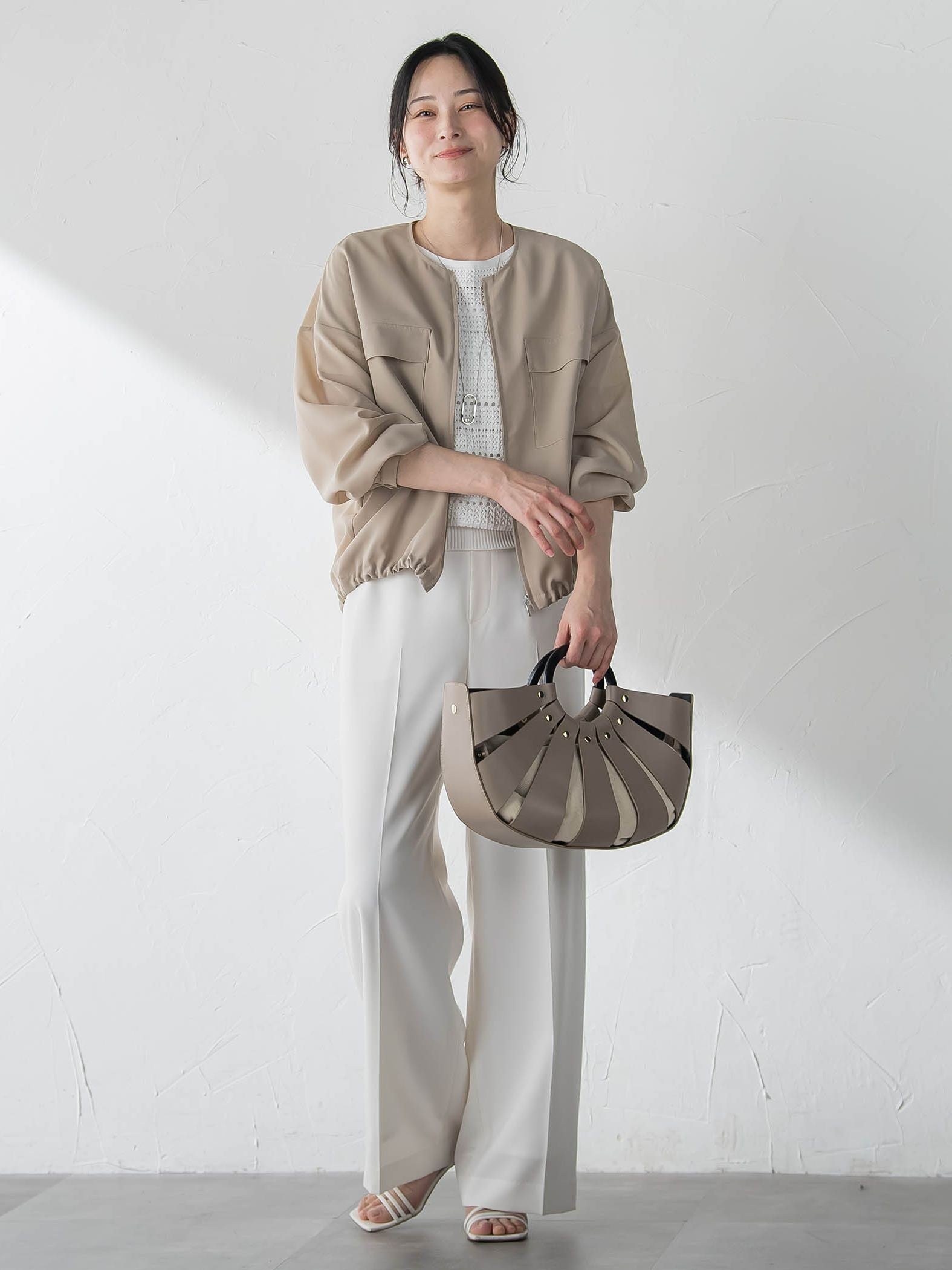 レース柄ニット