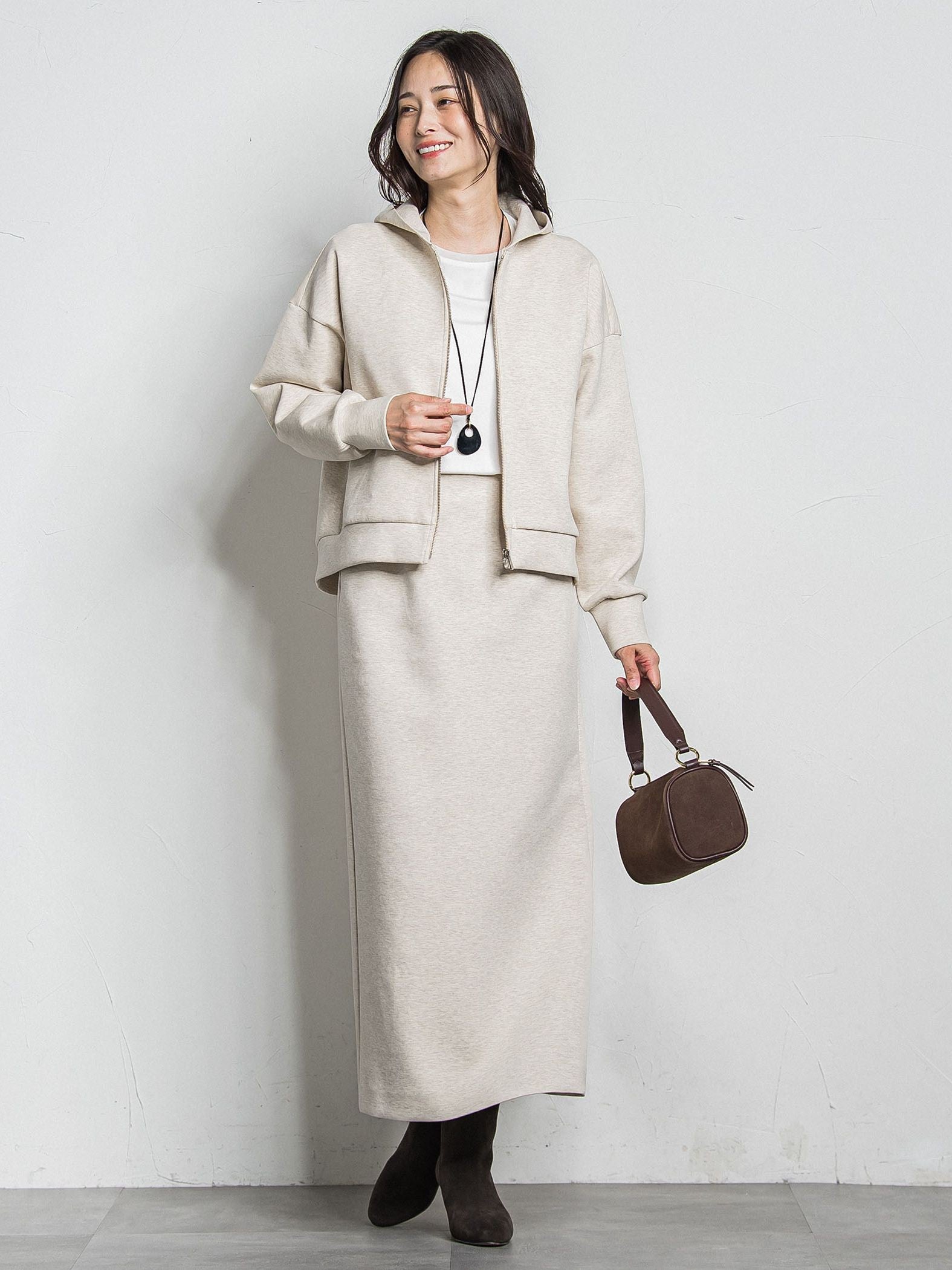 cotton Air ナロースカート≪洗濯機で洗える≫