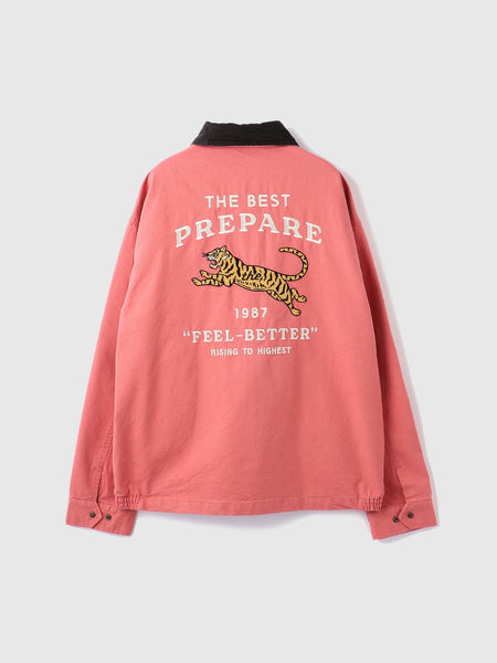 TIGER刺繍ダックジャケット≪手洗い可能≫