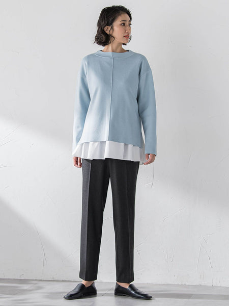 両面起毛2WAYストレッチテーパードパンツ