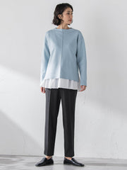 両面起毛2WAYストレッチテーパードパンツ