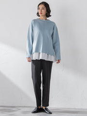 両面起毛2WAYストレッチテーパードパンツ